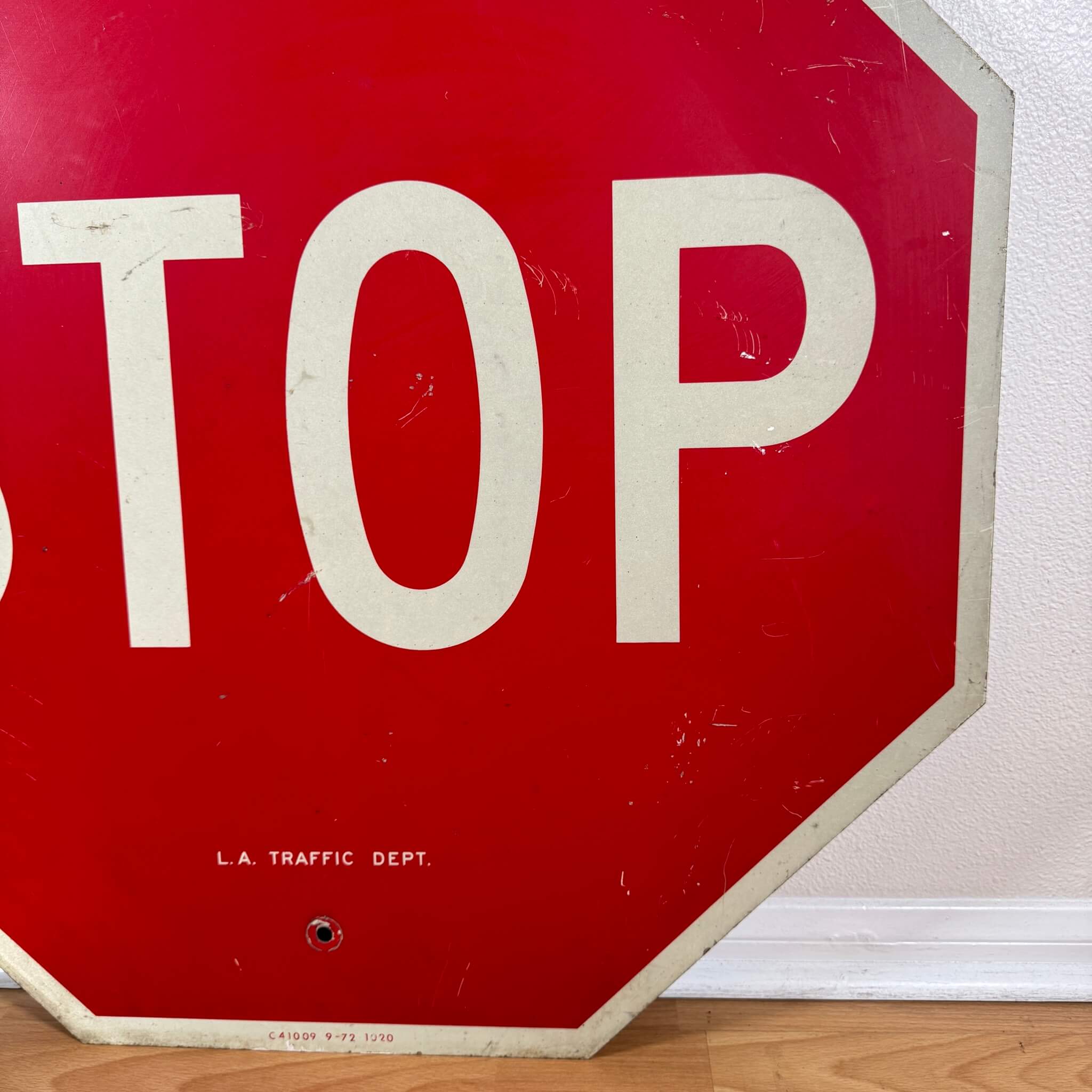 1909【1970年代】ビンテージ STOP ロードサイン / 看板 道路標識