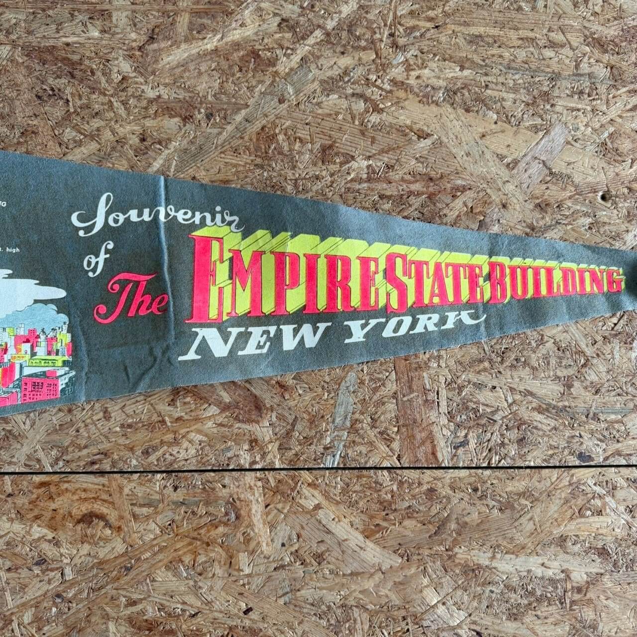 【1960-70年代】ビンテージ ペナント アメリカン雑貨 店舗什器 ニューヨーク ウォールデコ #2547