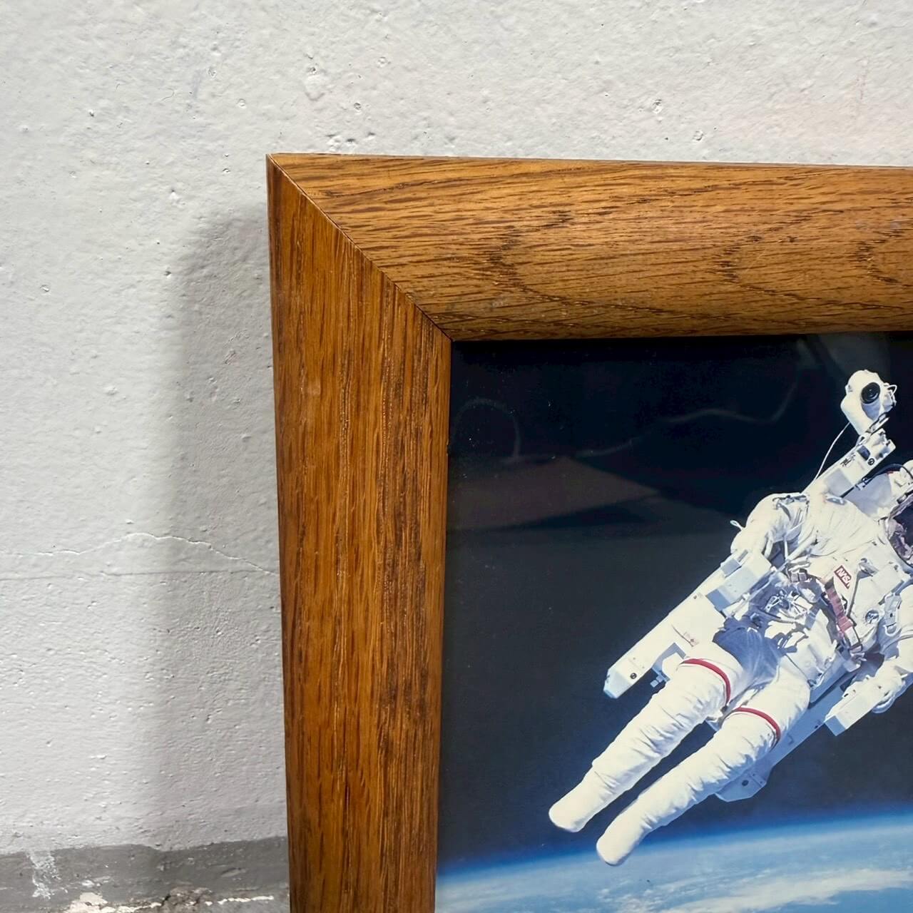 【1980-90年代】ビンテージ NASA 宇宙飛行士 フォトフレーム / ウォールデコ アメリカ #2356