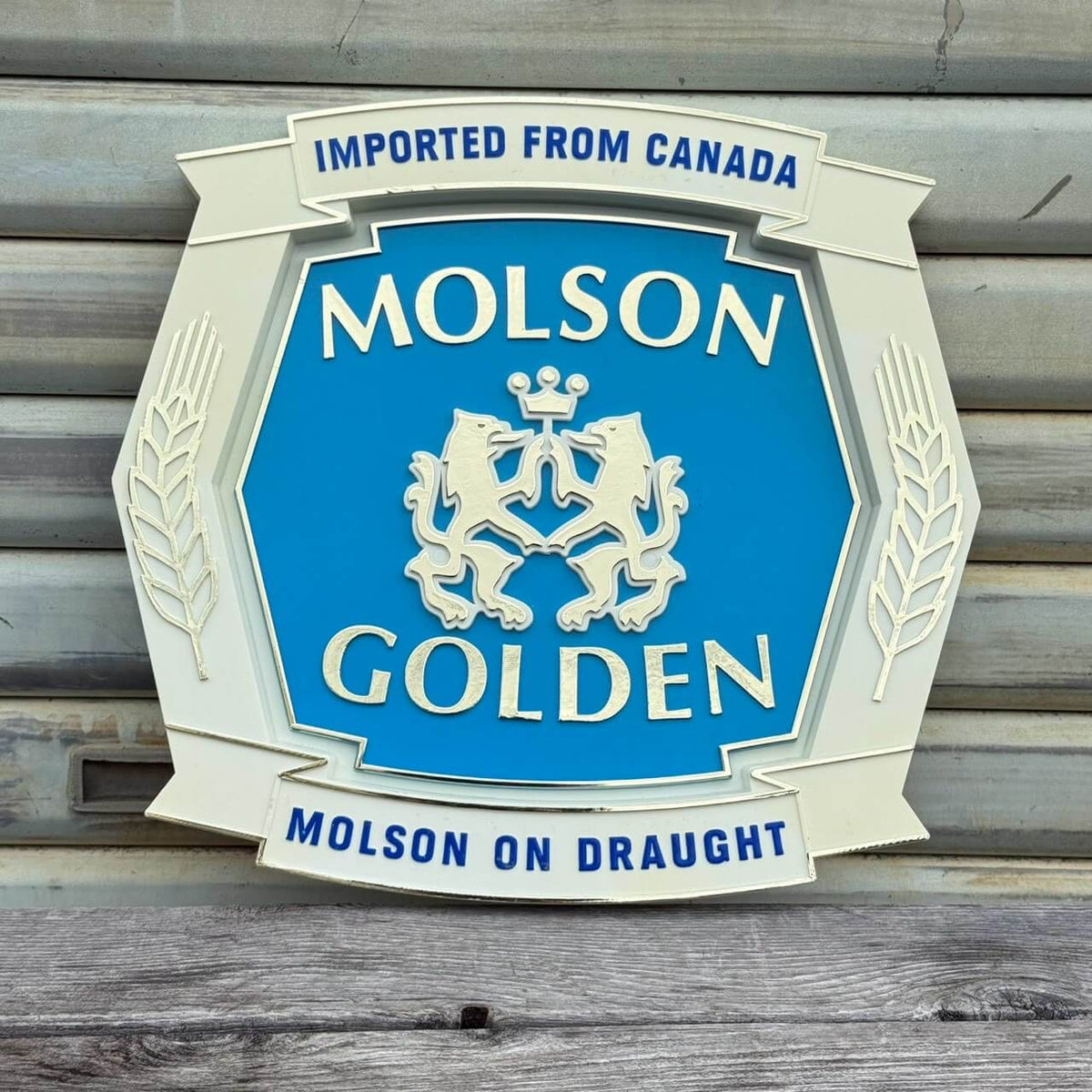 【1980年代】ビンテージ 看板 アメリカン雑貨 店舗什器 MOLSON GOLDEN #2805