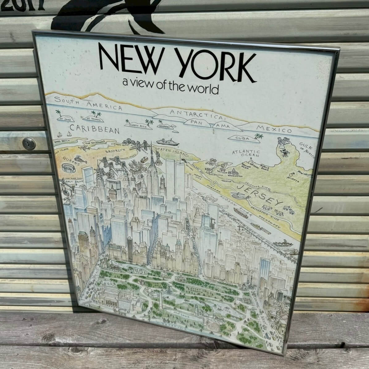 【1970-80年代】ビンテージ アートポスター アメリカン雑貨 店舗什器 ニューヨーク ウォールデコ #2493