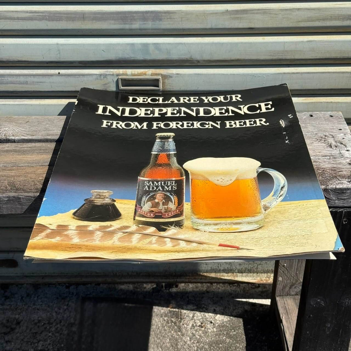 【1990年代】ビンテージ ペーパーボード アメリカン雑貨 店舗什器 SAMUEL ADAMS BEER #2820