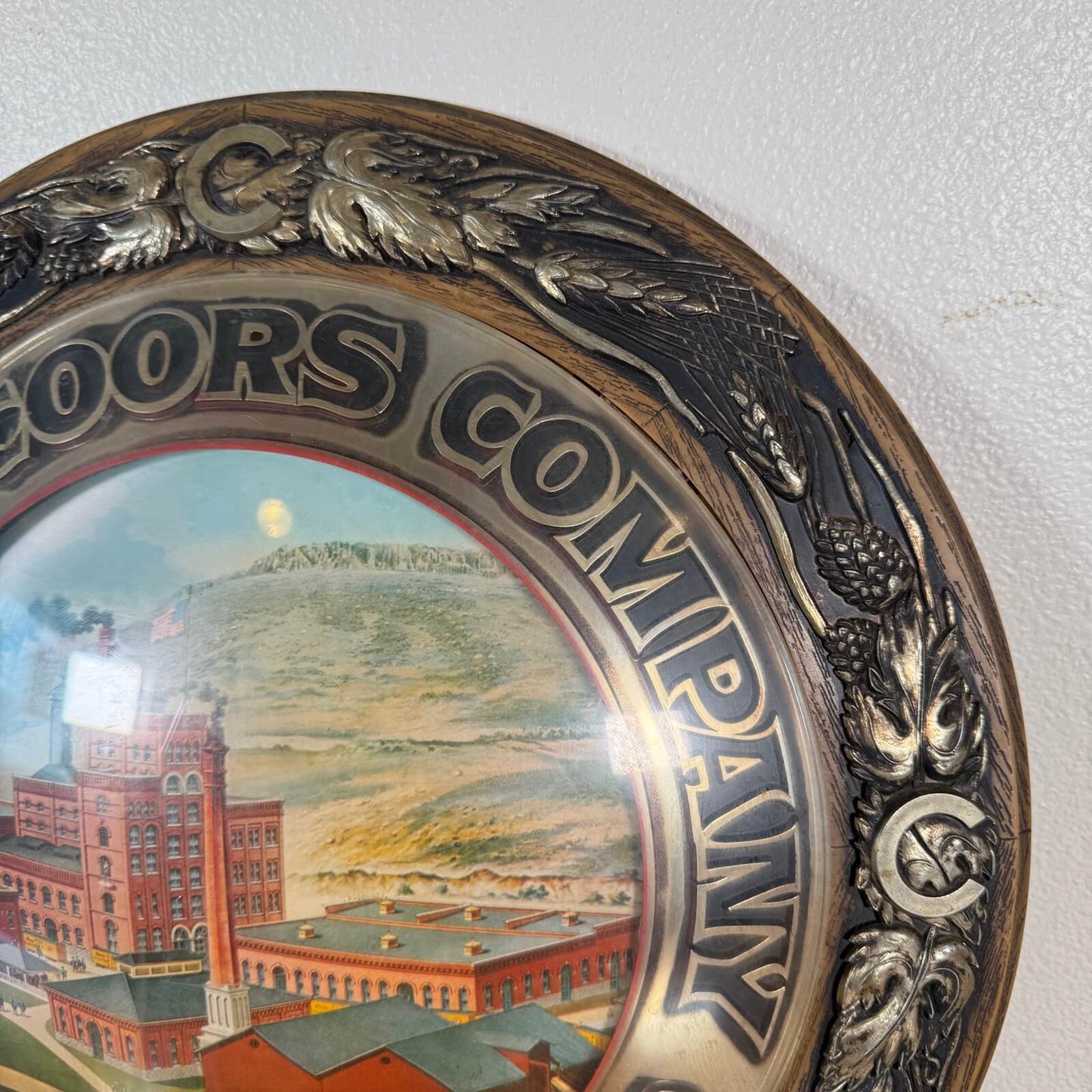 #1739【1970年代】ビンテージ Coors（クアーズ） 記念プレート 壁掛けオブジェ / ウォールデコ インテリア アメリカ