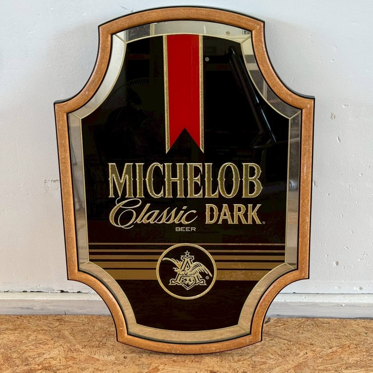 【1990年代】ビンテージ MICHELOB パブミラー ミケロブ アメリカン雑貨 壁掛け 鏡 #2485