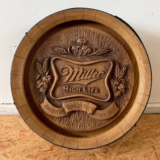 【1980年代】ビンテージ バレルサイン アメリカン雑貨 店舗什器 壁掛け 看板 #2176