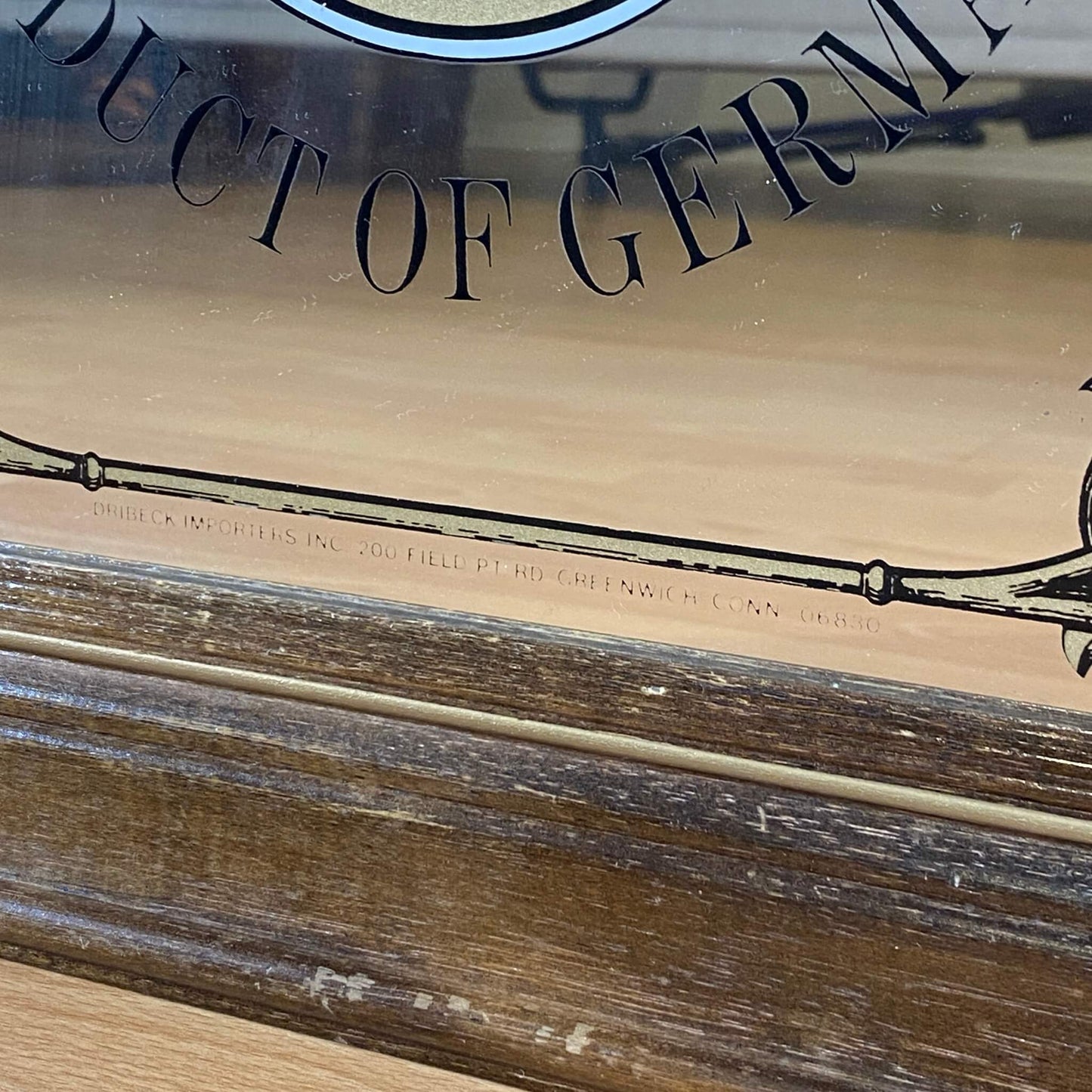 #1112 【1980年代】ビンテージ  Beck's（ベックス） パブミラー / ウォールデコ インテリア アメリカ