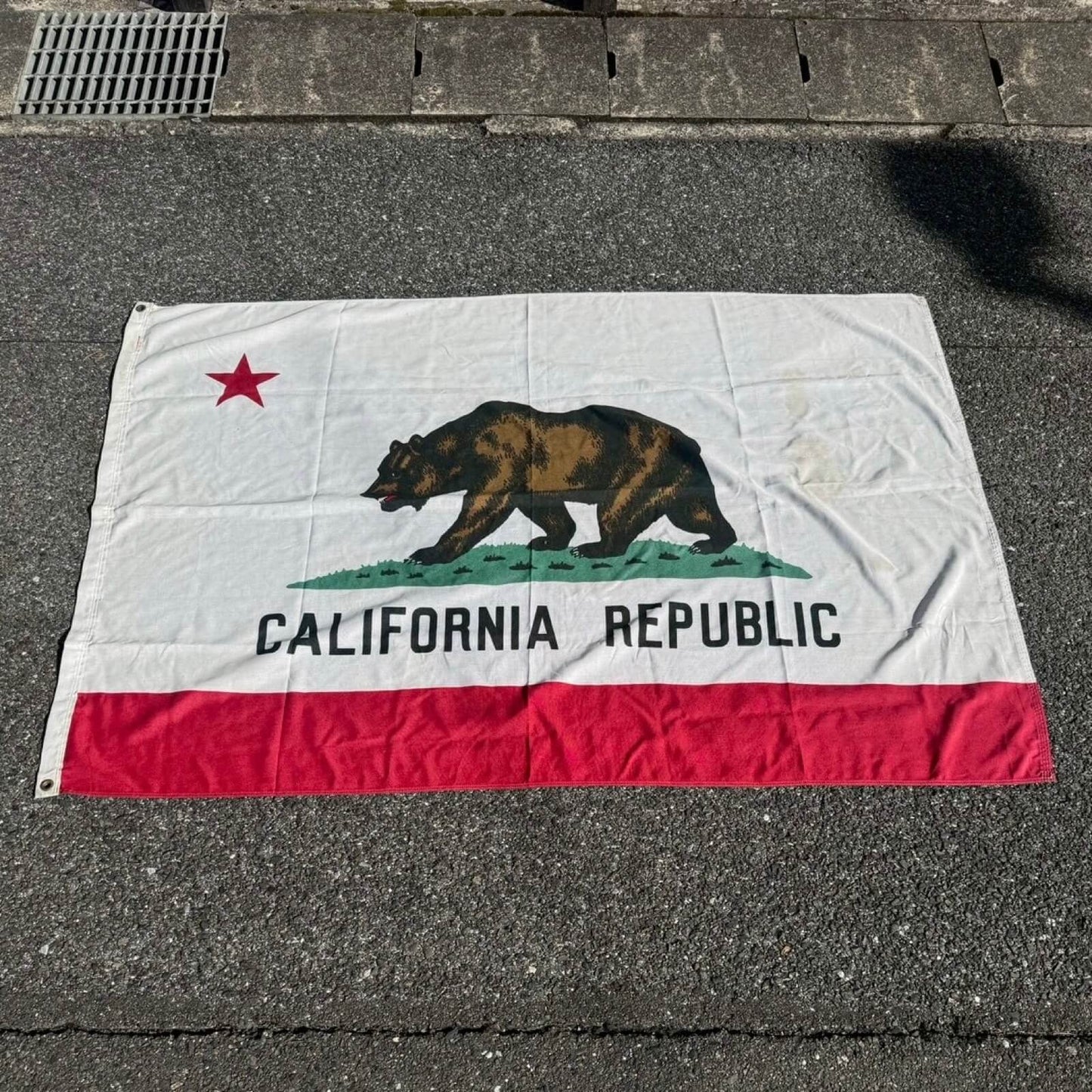 #2138【1980-90年代】ビンテージ カリフォルニア 州旗 アメリカ