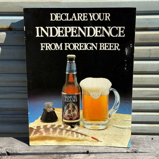 【1990年代】ビンテージ ペーパーボード アメリカン雑貨 店舗什器 SAMUEL ADAMS BEER #2820