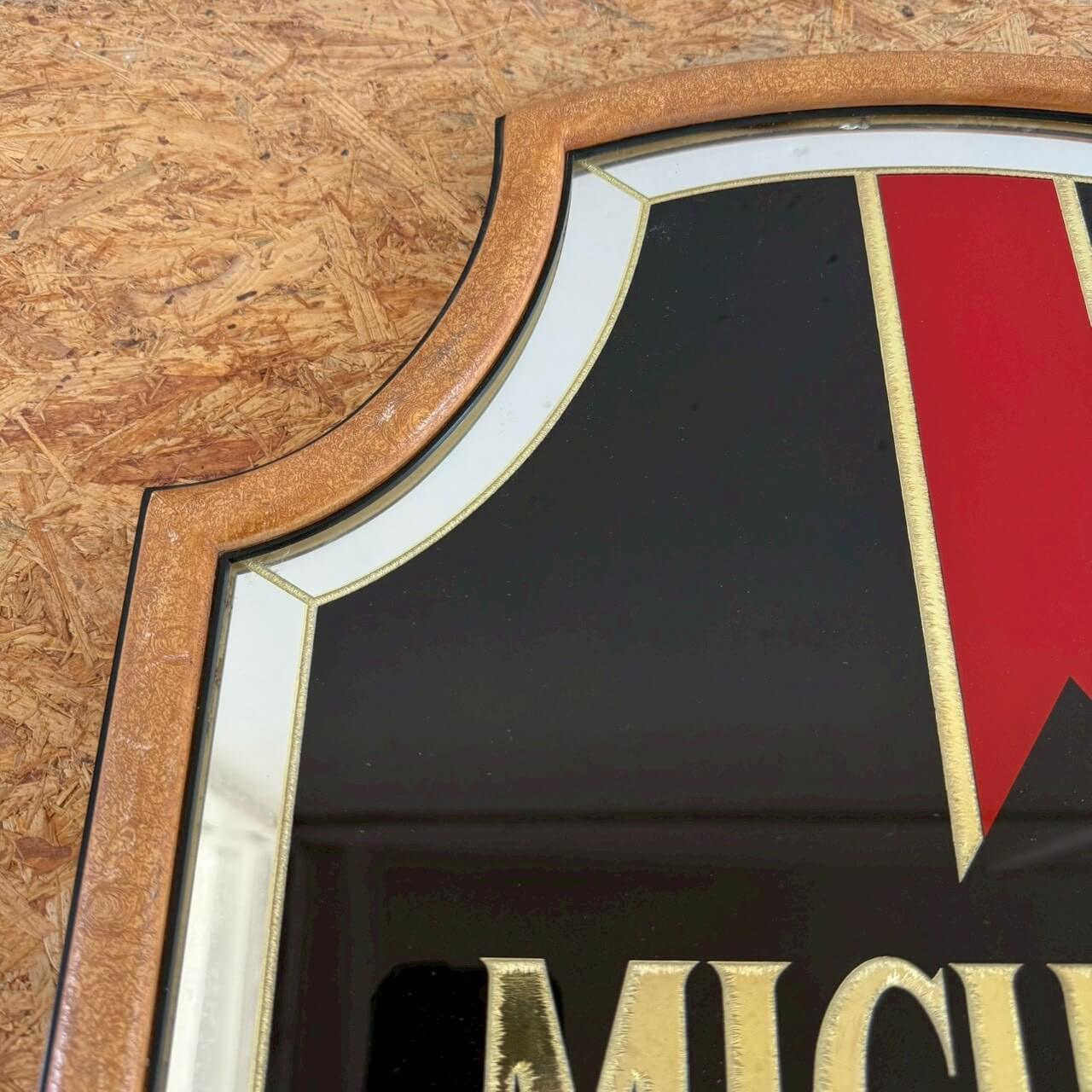 【1990年代】ビンテージ MICHELOB パブミラー ミケロブ アメリカン雑貨 壁掛け 鏡 #2485