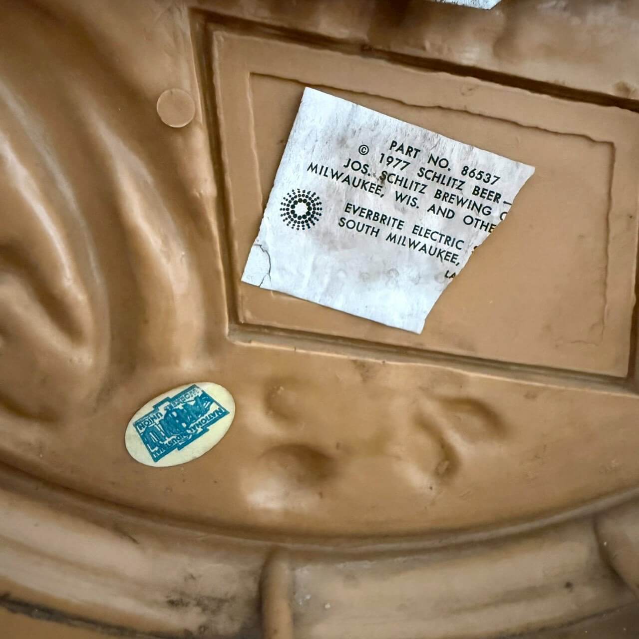 【1970年代】ビンテージ ビールサイン アメリカン雑貨 店舗什器 ウォールデコ #2178