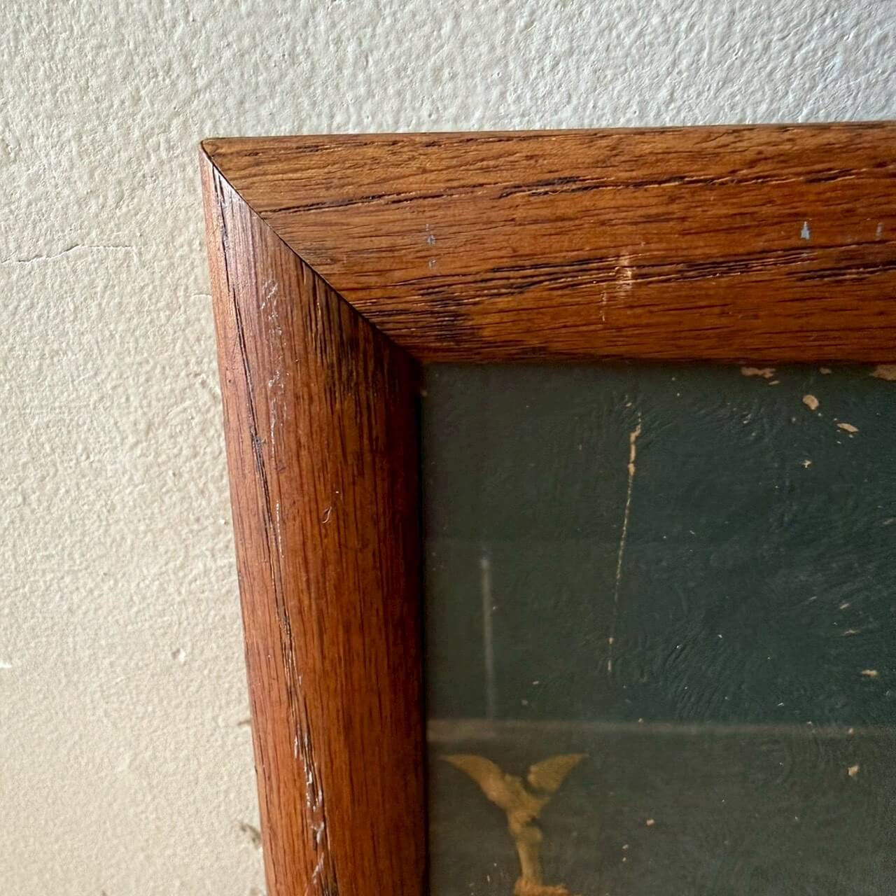 #2265【1960-70年代】ビンテージ アメリカンフラッグ フレームアート / USA 星条旗 ウォールデコ