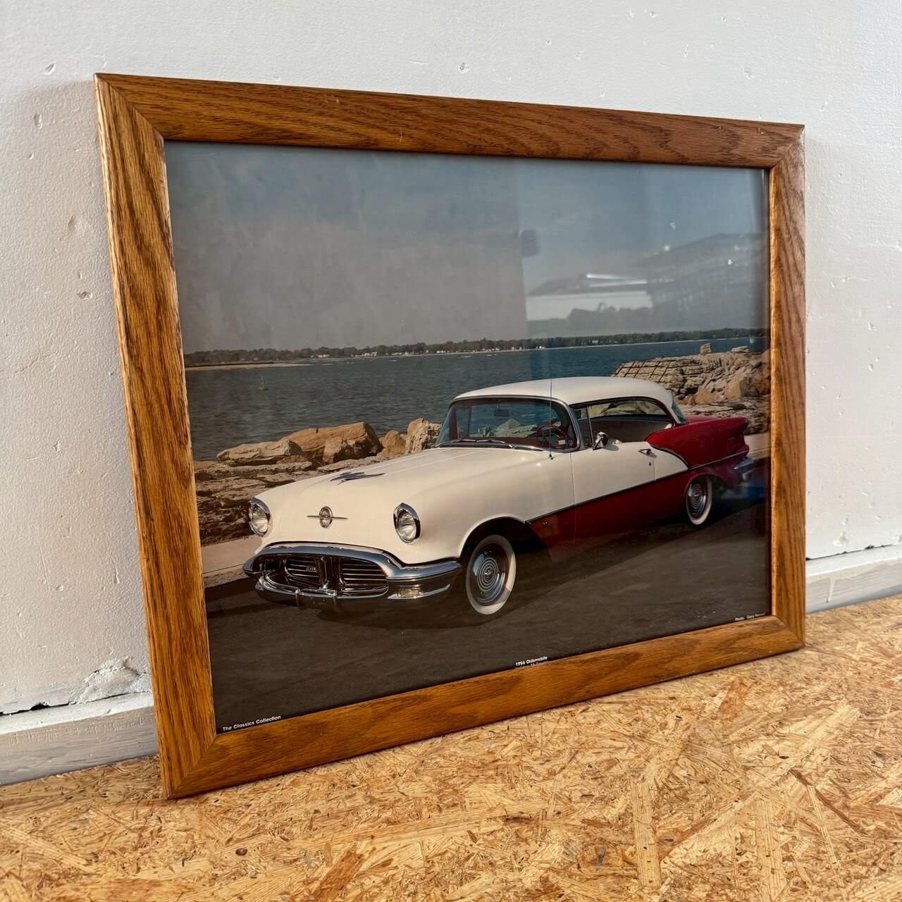 【1990年代】ビンテージ 1950s オールズモビル 額装アート アメ車 アメリカン雑貨 壁掛け #2512
