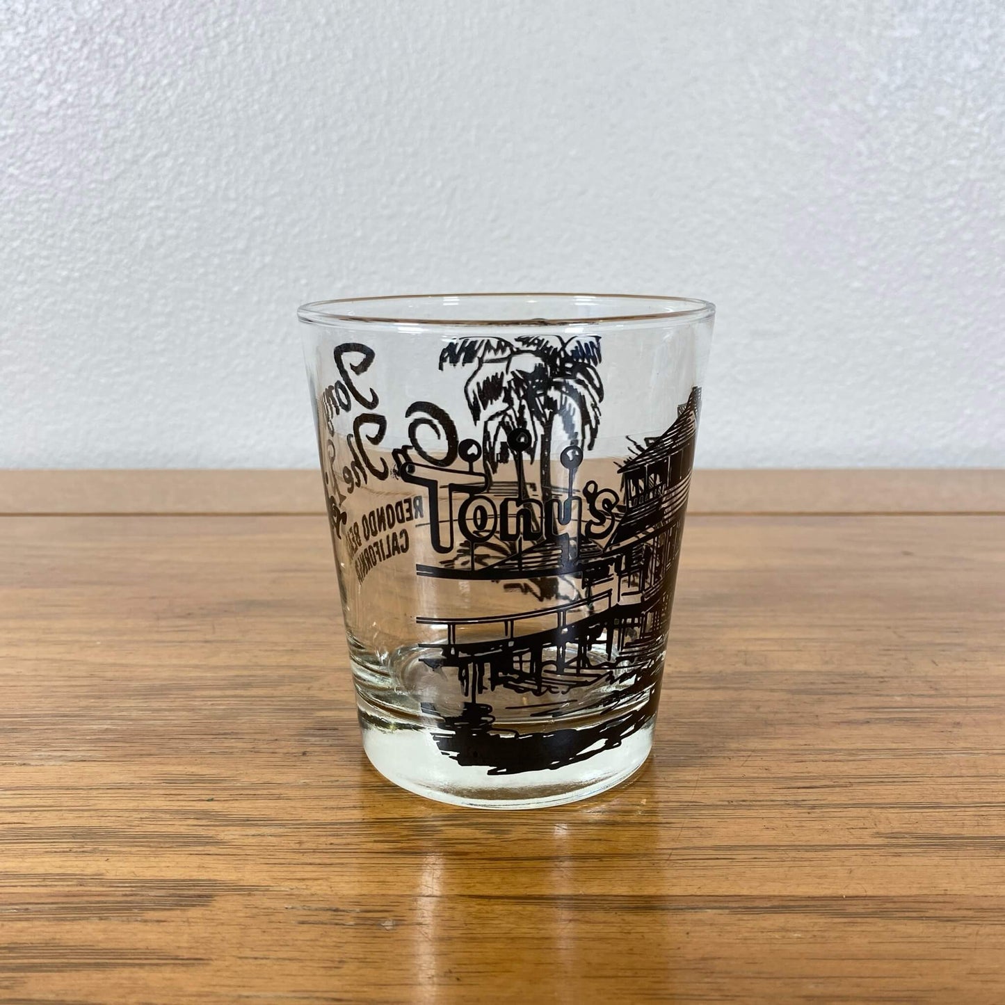 #1027 【1970-80年代】ビンテージ Tony’s（トニーズ） グラス レドンドビーチ アメリカ